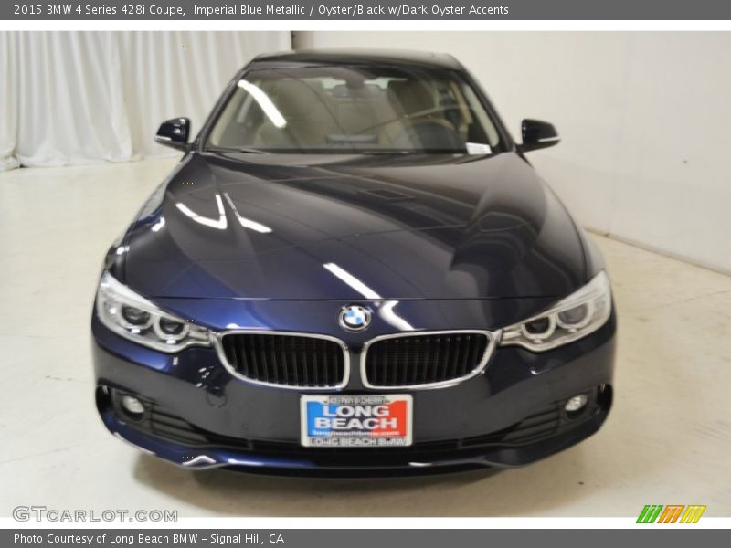 Imperial Blue Metallic / Oyster/Black w/Dark Oyster Accents 2015 BMW 4 Series 428i Coupe