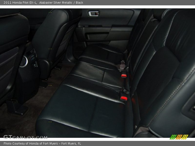 Alabaster Silver Metallic / Black 2011 Honda Pilot EX-L