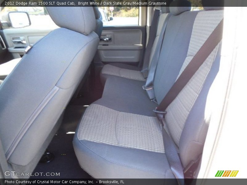 Bright White / Dark Slate Gray/Medium Graystone 2012 Dodge Ram 1500 SLT Quad Cab