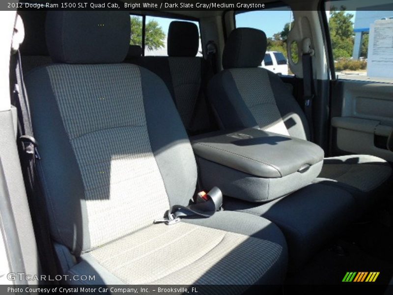 Bright White / Dark Slate Gray/Medium Graystone 2012 Dodge Ram 1500 SLT Quad Cab
