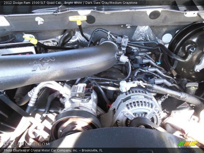 Bright White / Dark Slate Gray/Medium Graystone 2012 Dodge Ram 1500 SLT Quad Cab