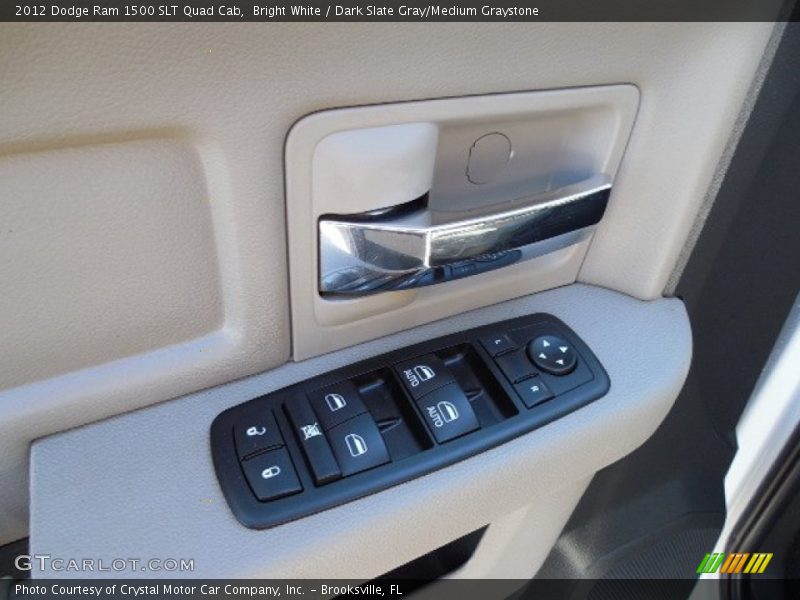 Bright White / Dark Slate Gray/Medium Graystone 2012 Dodge Ram 1500 SLT Quad Cab