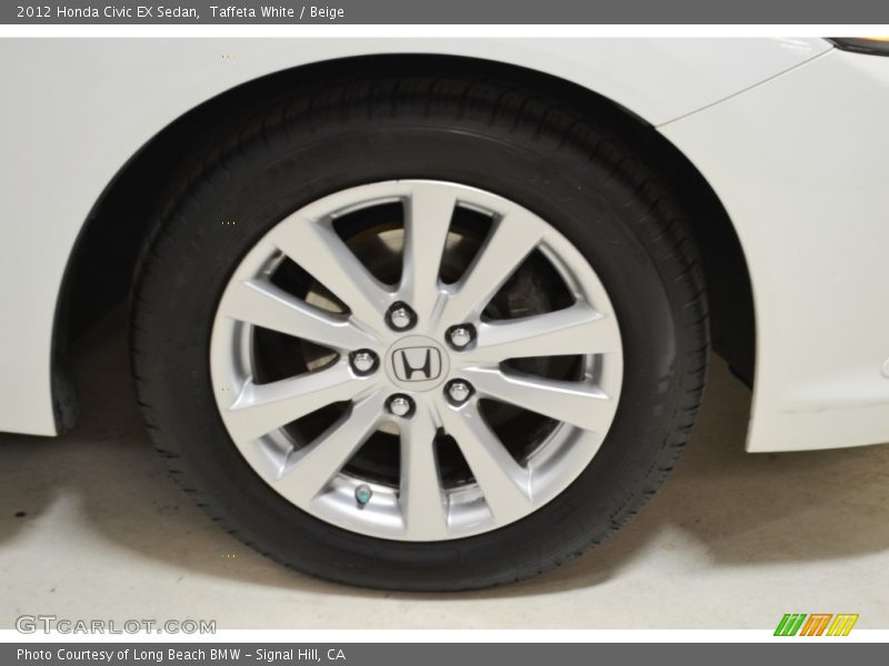 Taffeta White / Beige 2012 Honda Civic EX Sedan