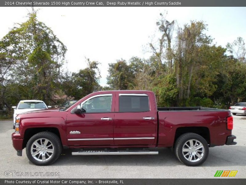 Deep Ruby Metallic / High Country Saddle 2014 Chevrolet Silverado 1500 High Country Crew Cab