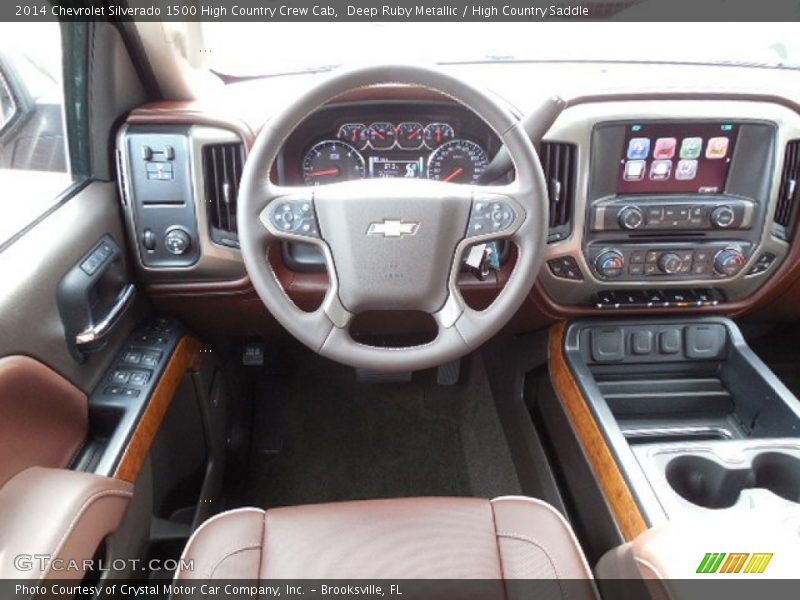 Deep Ruby Metallic / High Country Saddle 2014 Chevrolet Silverado 1500 High Country Crew Cab