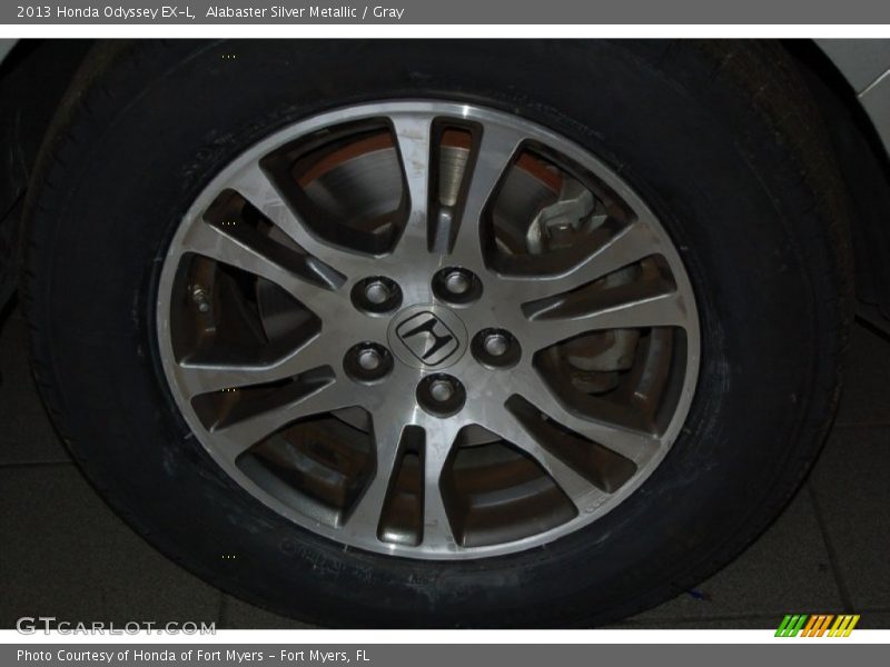 Alabaster Silver Metallic / Gray 2013 Honda Odyssey EX-L