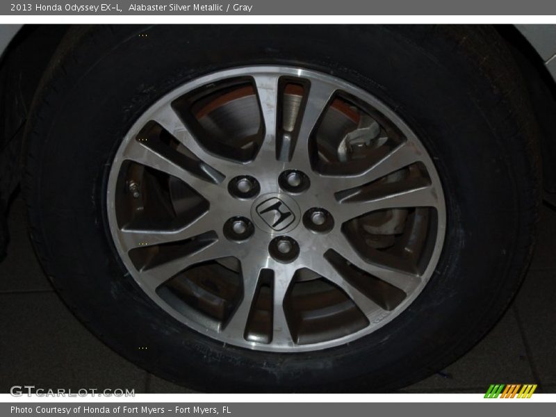 Alabaster Silver Metallic / Gray 2013 Honda Odyssey EX-L