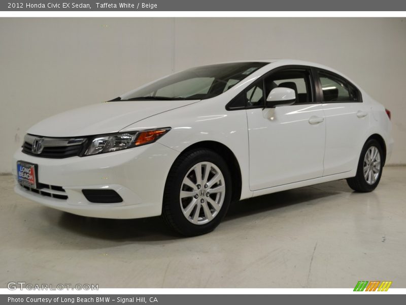 Taffeta White / Beige 2012 Honda Civic EX Sedan