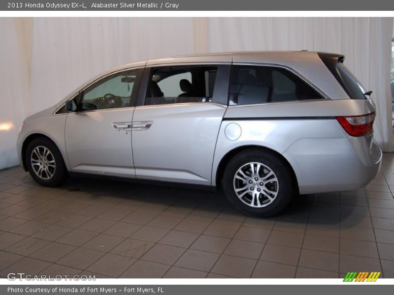 Alabaster Silver Metallic / Gray 2013 Honda Odyssey EX-L