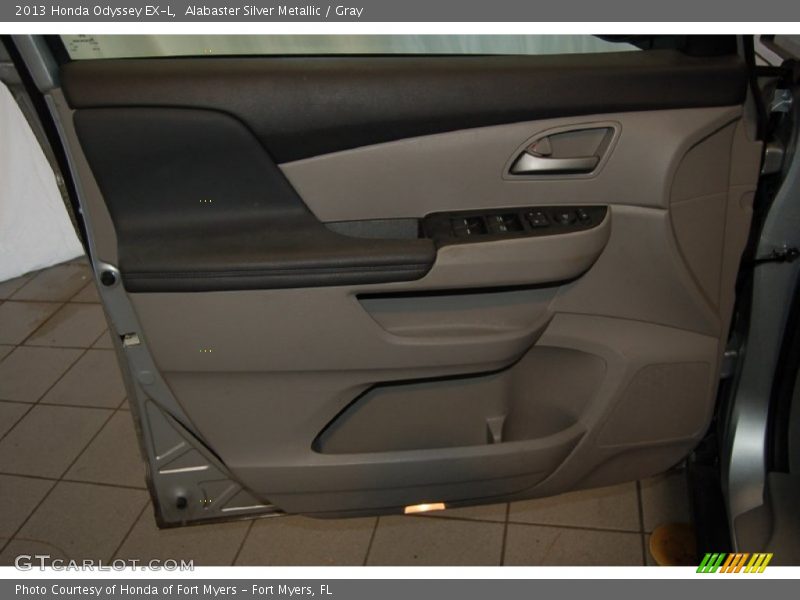 Alabaster Silver Metallic / Gray 2013 Honda Odyssey EX-L