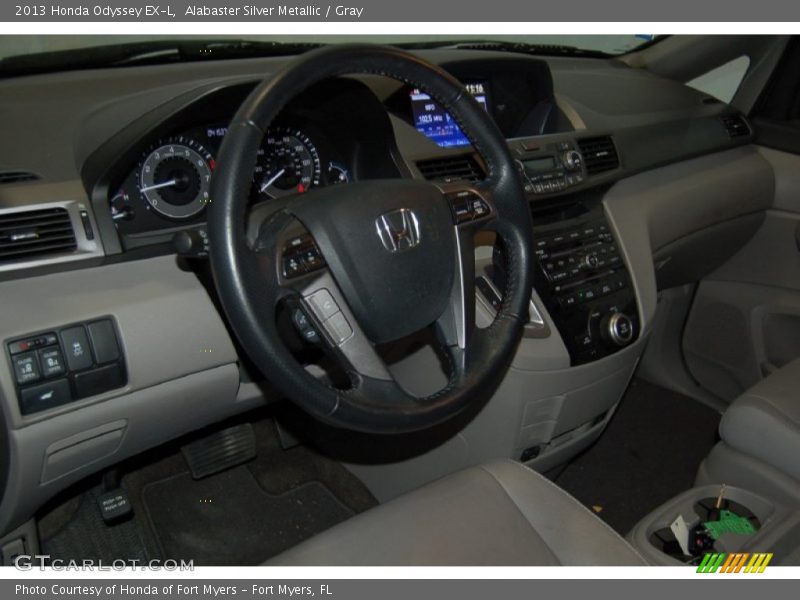 Alabaster Silver Metallic / Gray 2013 Honda Odyssey EX-L