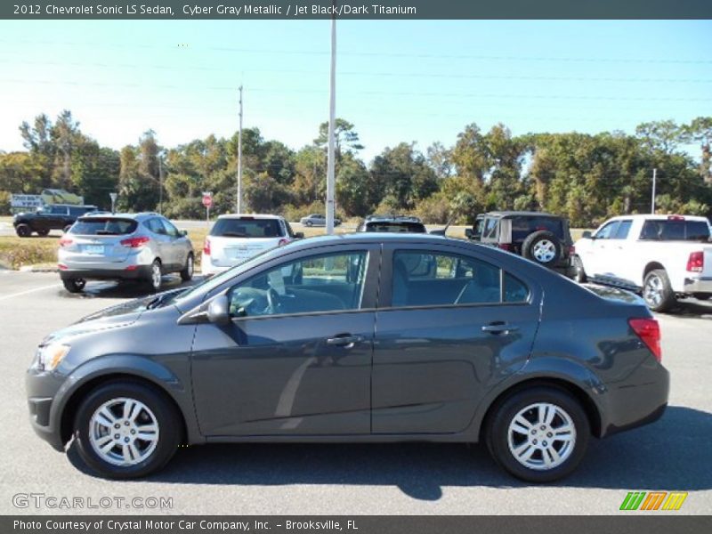 Cyber Gray Metallic / Jet Black/Dark Titanium 2012 Chevrolet Sonic LS Sedan