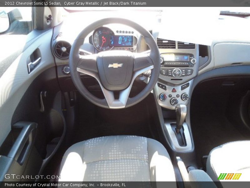 Cyber Gray Metallic / Jet Black/Dark Titanium 2012 Chevrolet Sonic LS Sedan