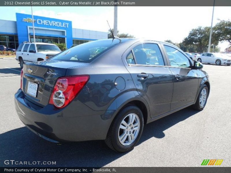 Cyber Gray Metallic / Jet Black/Dark Titanium 2012 Chevrolet Sonic LS Sedan