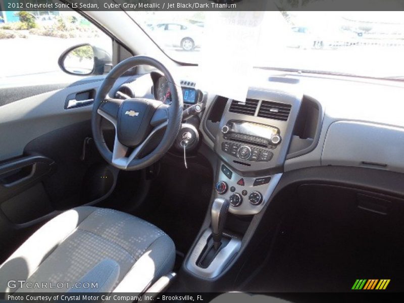 Cyber Gray Metallic / Jet Black/Dark Titanium 2012 Chevrolet Sonic LS Sedan