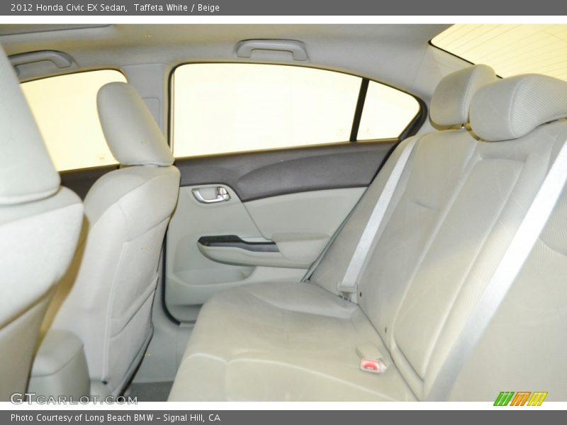 Taffeta White / Beige 2012 Honda Civic EX Sedan