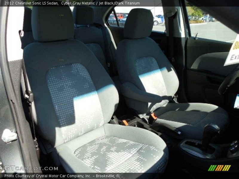 Cyber Gray Metallic / Jet Black/Dark Titanium 2012 Chevrolet Sonic LS Sedan