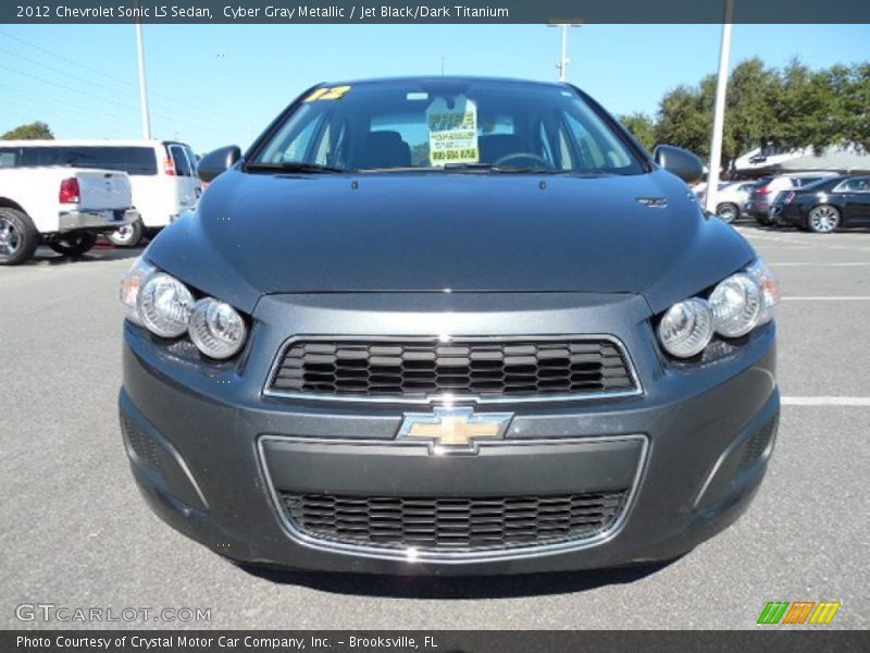 Cyber Gray Metallic / Jet Black/Dark Titanium 2012 Chevrolet Sonic LS Sedan