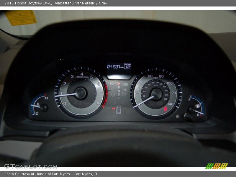 Alabaster Silver Metallic / Gray 2013 Honda Odyssey EX-L