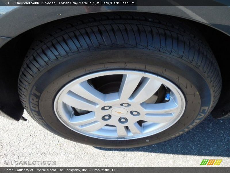 Cyber Gray Metallic / Jet Black/Dark Titanium 2012 Chevrolet Sonic LS Sedan