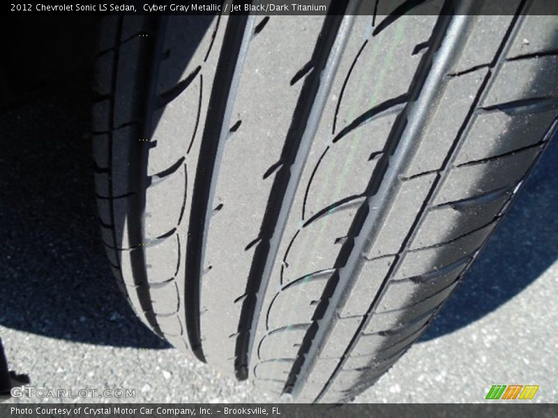 Cyber Gray Metallic / Jet Black/Dark Titanium 2012 Chevrolet Sonic LS Sedan