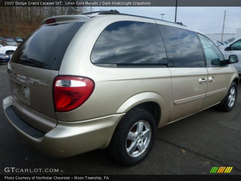 Linen Gold Metallic / Dark Khaki/Light Graystone 2007 Dodge Grand Caravan SXT