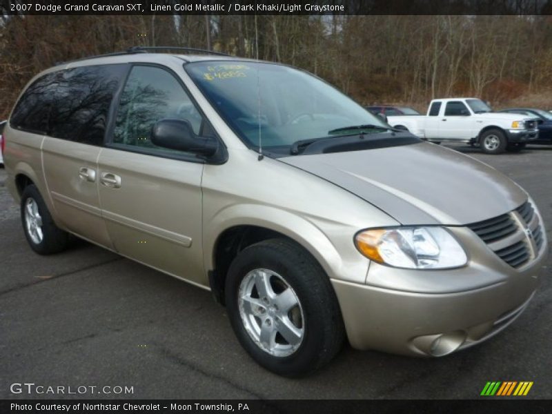 Linen Gold Metallic / Dark Khaki/Light Graystone 2007 Dodge Grand Caravan SXT