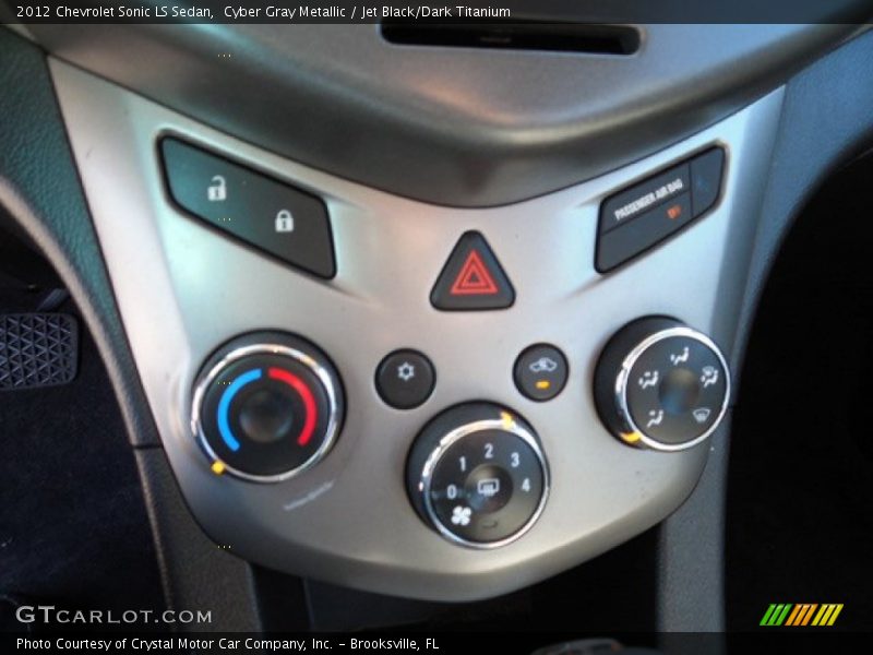 Cyber Gray Metallic / Jet Black/Dark Titanium 2012 Chevrolet Sonic LS Sedan