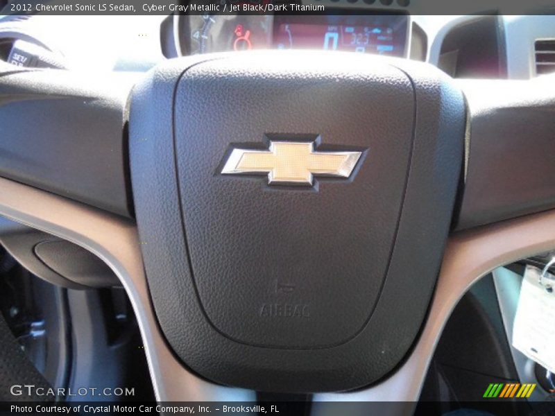 Cyber Gray Metallic / Jet Black/Dark Titanium 2012 Chevrolet Sonic LS Sedan