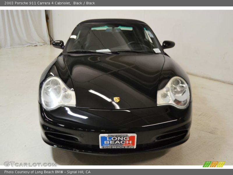 Black / Black 2003 Porsche 911 Carrera 4 Cabriolet