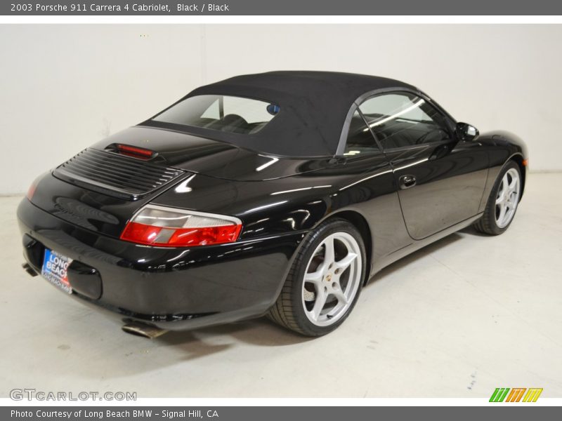Black / Black 2003 Porsche 911 Carrera 4 Cabriolet