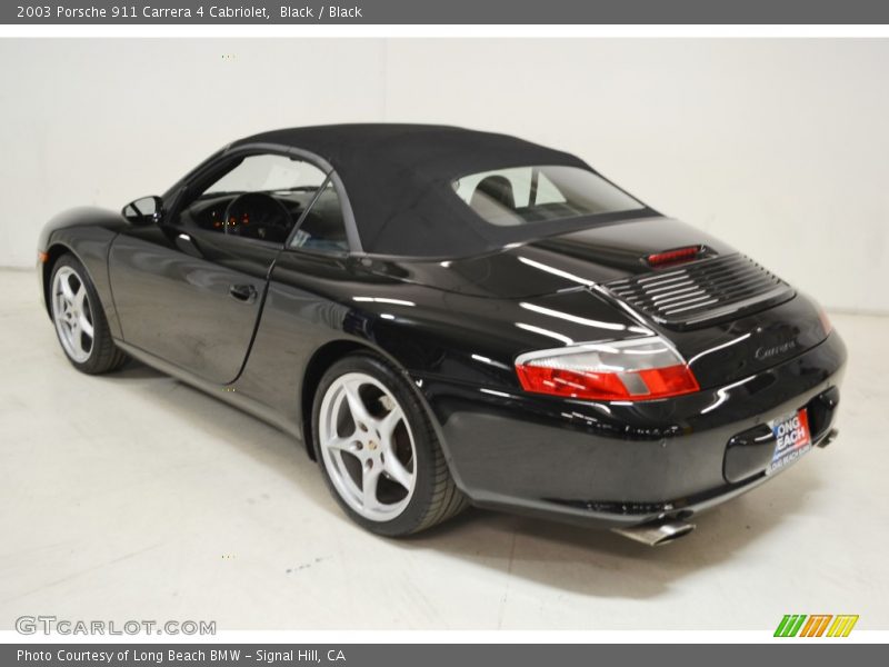 Black / Black 2003 Porsche 911 Carrera 4 Cabriolet