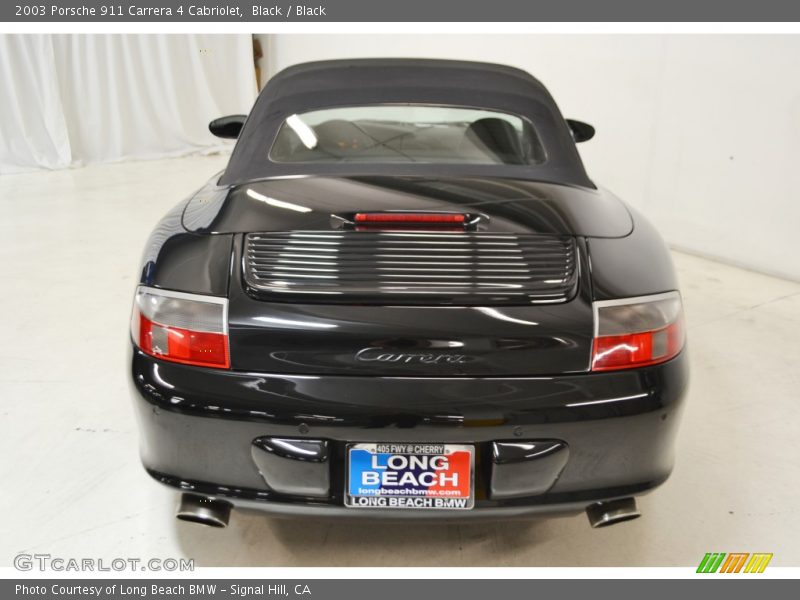 Black / Black 2003 Porsche 911 Carrera 4 Cabriolet