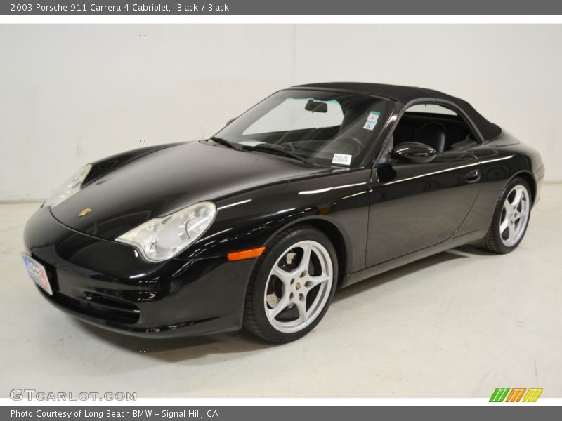 Black / Black 2003 Porsche 911 Carrera 4 Cabriolet