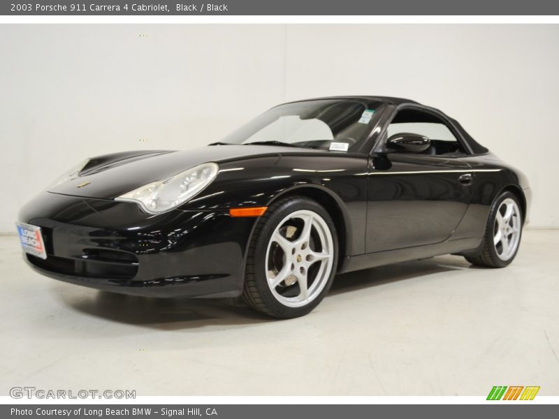 Black / Black 2003 Porsche 911 Carrera 4 Cabriolet