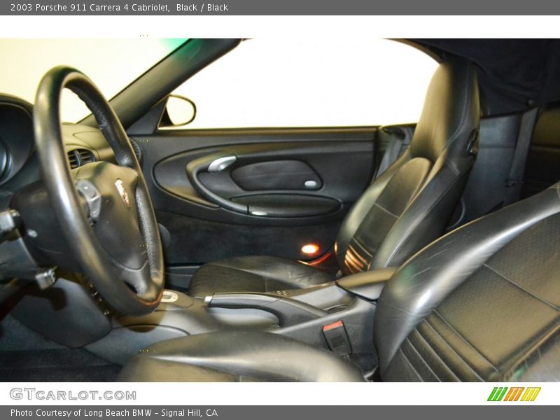 Black / Black 2003 Porsche 911 Carrera 4 Cabriolet