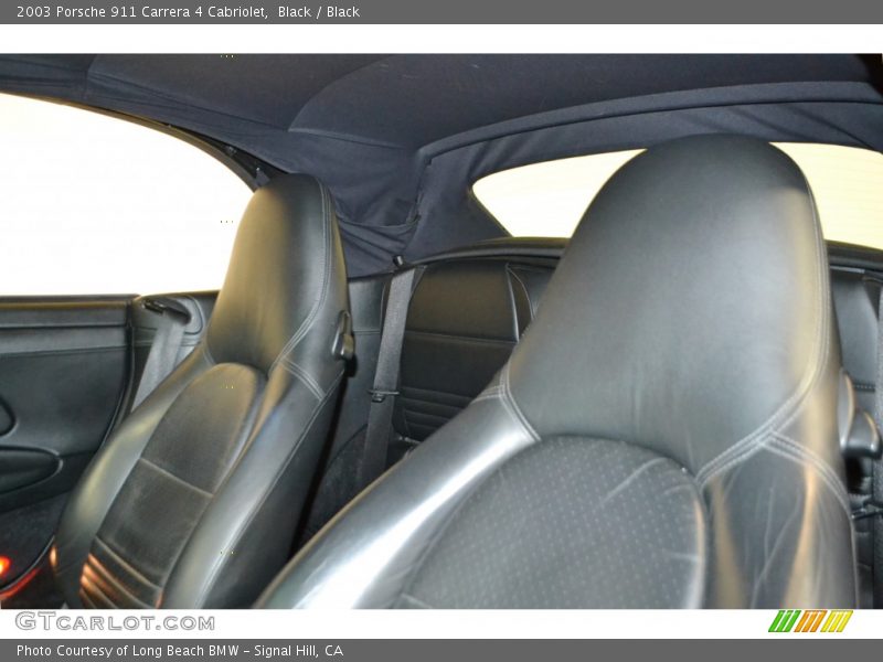 Black / Black 2003 Porsche 911 Carrera 4 Cabriolet