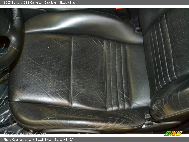 Black / Black 2003 Porsche 911 Carrera 4 Cabriolet