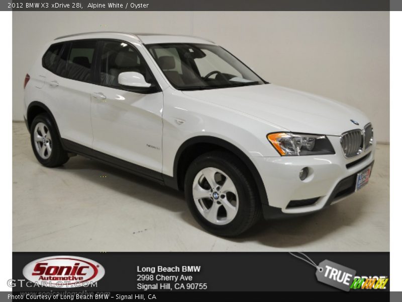 Alpine White / Oyster 2012 BMW X3 xDrive 28i