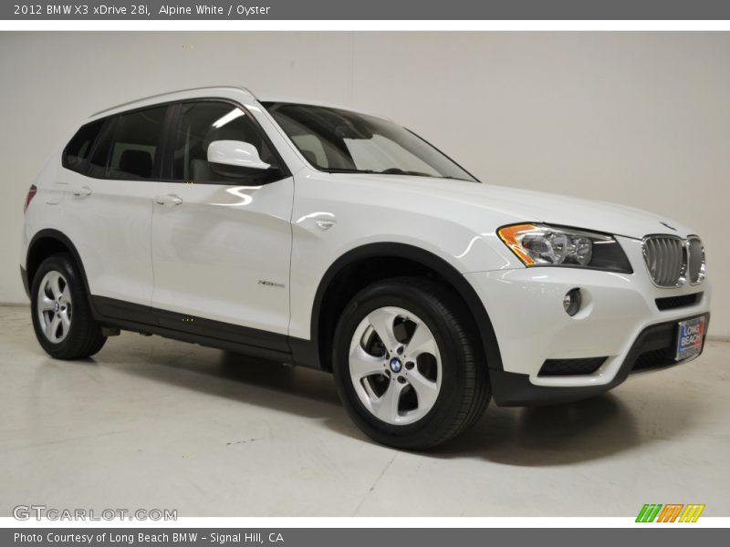 Alpine White / Oyster 2012 BMW X3 xDrive 28i