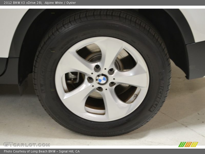 Alpine White / Oyster 2012 BMW X3 xDrive 28i