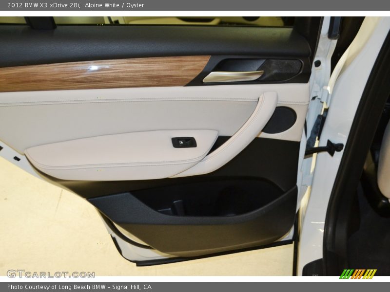 Alpine White / Oyster 2012 BMW X3 xDrive 28i