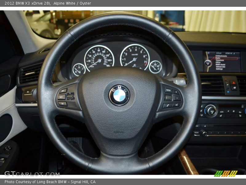 Alpine White / Oyster 2012 BMW X3 xDrive 28i