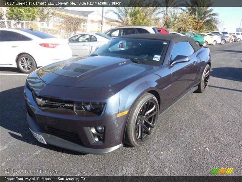 Blue Ray Metallic / Black 2013 Chevrolet Camaro ZL1 Convertible