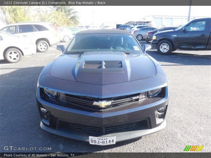 Blue Ray Metallic / Black 2013 Chevrolet Camaro ZL1 Convertible