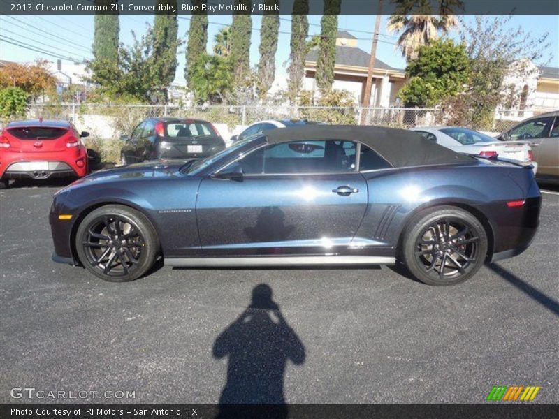 Blue Ray Metallic / Black 2013 Chevrolet Camaro ZL1 Convertible