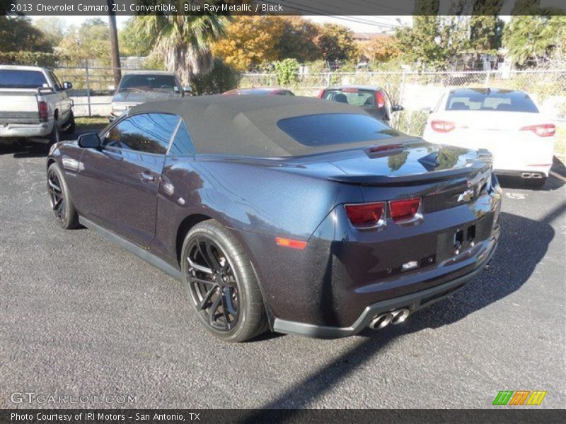 Blue Ray Metallic / Black 2013 Chevrolet Camaro ZL1 Convertible