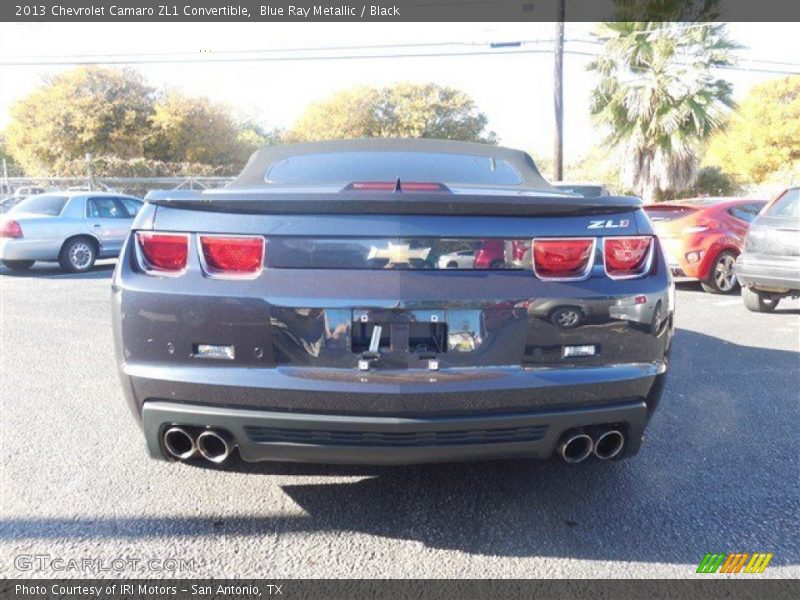 Blue Ray Metallic / Black 2013 Chevrolet Camaro ZL1 Convertible