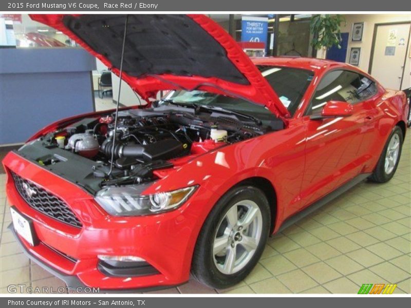 Race Red / Ebony 2015 Ford Mustang V6 Coupe