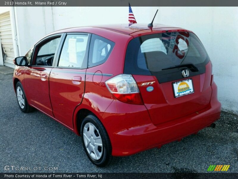 Milano Red / Gray 2013 Honda Fit